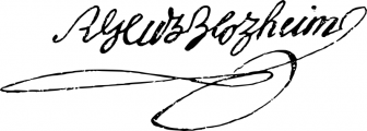 Signature of Robert Glutz von Blotzheim (1786 - 1818)