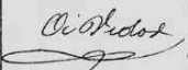 Signature de Auguste I (1828 - 1893)