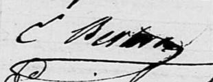 Signature de Édouard Bertera (1795 - 1858)