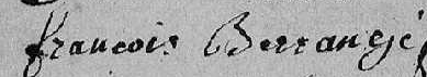 Signature of François Baranger (1750 - 1836)