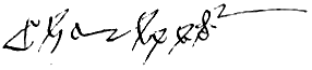 Signature de Charles VII de France (1403 - 1461)