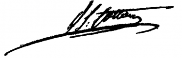 Signature de Thomas Jacques de Cotton (1766 - 1841)