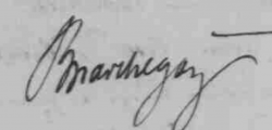 Signature de Paul Marchegay (1812 - 1885)