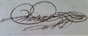 Signature of Charles Violette (1770 - 1802)