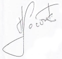 Signature of Monique Leconte (1935 - 2022)