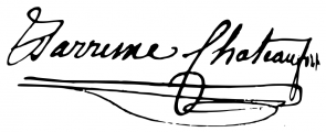Signature de Guillaume de Barrême (1719 - 1775)