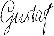 Signature de Gustave III de Suède (1746 - 1792)
