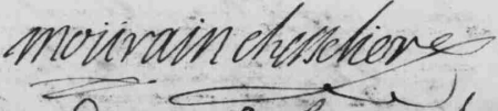 Signature de Jacques Mourain (1748 - )