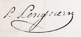Signature de Paul Corentin de Penguern (1788 - 1851)