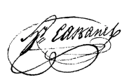 Signature of Henry Cabanes (1814 - 1882)