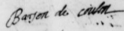 Signature of Marie Barjon
