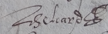 Signature of Michel de Béliard