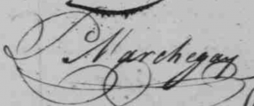 Signature de Lise Marchegay (1784 - 1860)