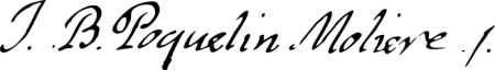 Signature of Molière (1622 - 1673)