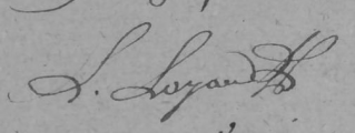 Signature de le docteur Loyau du Coteau (1744 - 1818)