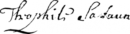 Signature of Théophile Salaün du Rest (1638 - 1699)