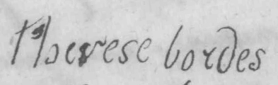 Signature of Louise-Thérèse Bordes (1779 - 1829)