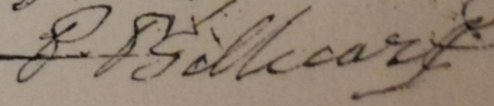 Signature de Pierre Billecart (1713 - )