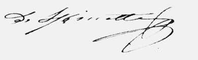 Signature of Joseph de Spinette (1782 - 1857)