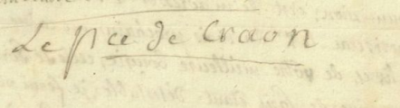 Signature of Charles-Just de Beauvau-Craon (1720 - 1793)