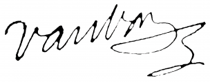 Signature de Vauban (1633 - 1707)