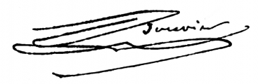 Signature de Stanislas Bouvier (1809 - 1873)