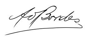 Signature de Adolphe Bordes (1858 - 1918)