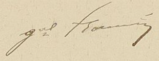 Signature de Georges Auguste Florentin (1836 - 1922)