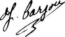 Signature de Jean Barjou (1878 - 1934)