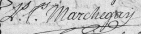 Signature de Louis Marchegay (1751 - 1811)