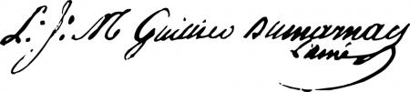 Signature de Louis Guillier-Dumarnay (1747 - 1794)