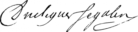Signature de Michel Segalen (1682 - 1757)