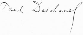 Signature de Paul Deschanel (1855 - 1922)