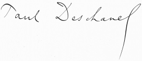 Signature of Paul Deschanel (1855 - 1922)