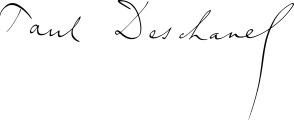 Signature de Paul Deschanel (1855 - 1922)