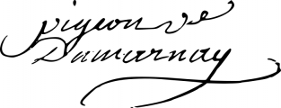 Signature de Jeanne Pigeon (1750 - 1817)