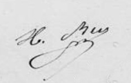 Signature de Henry Bey (1823 - )