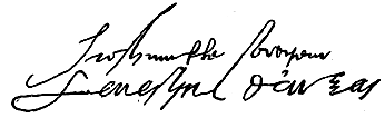 Signature de Antoine Perrenot de Granvelle (1514 - 1586)