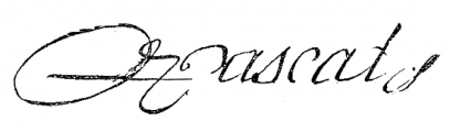 Signature de Blaise Pascal (1623 - 1662)
