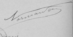 Signature de Jean Normandon (1858 - 1909)