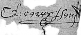 Signature de Claude Courson (1580 - 1668)