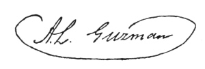Signature de Antonio Leocadio Guzmán Águeda (1801 - 1884)