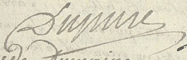 Signature de Claude Dupuy (1734 - 1794)