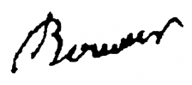 Signature de Jacques-Bernard Bouvier (1750 - 1790)