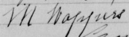 Signature de Marie Wappers (1843 - 1901)