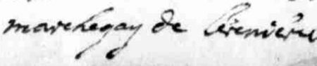 Signature de Paul Marchegay (1717 - 1773)