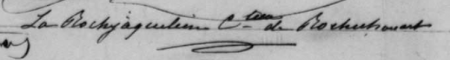 Signature de Marie du Vergier de La Rochejaquelein (1834 - 1915)