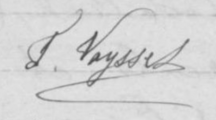 Signature de Fany Vaysset (1882 - 1975)