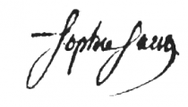 Signature de Marie Antoinette Sain (1787 - 1849)