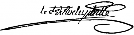 Signature de Florizel Louis de Drouin (1767 - 1852)